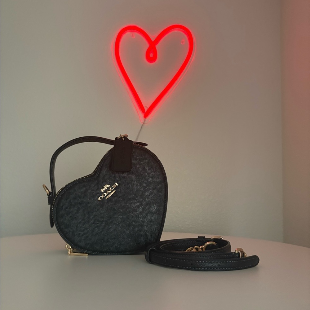 Coach Black Heart Crossbody Bag